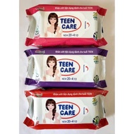 Lot of 5 Teen Care wet wipes 20+4 sheets