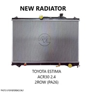 NEW RADIATOR TOYOTA  ESTIMA ACR30 2.4 2ROW PA26 TANGKI AIR KERETA TOYOTA ESTIMA ACR30 2.4