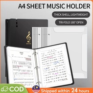 Sheet Music Folder A4 Spiral Music Score Binder Paper File Loose-leaf Storage Waterproof Ring Buckle
