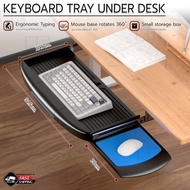 MLIFE-Keyboard Holder Drawer Sliding Tray Under Desk -