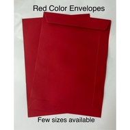 Envelope Red Color for Invitation/ Sampul Kad Jemputan Merah / A5 / 4.5" x 9.5" / 4.1/4" x 8 3/4" / 