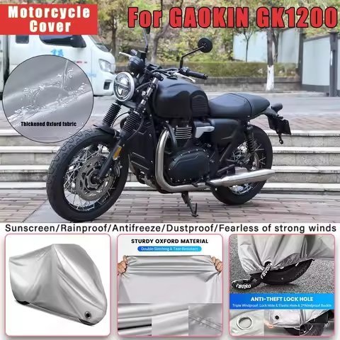 For GAOKIN GK1200 No Ear Motorcycle Cover - Outdoor Full Body Protection, Waterproof Dustproof Heat-