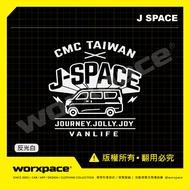 [worxpace] J Space CMC Van/Truck Sticker D01 Jspace