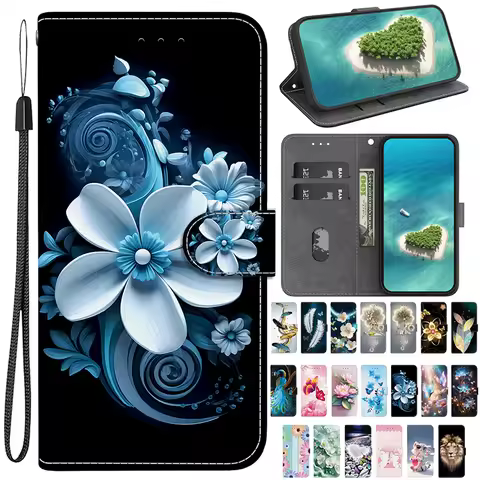 Stand Flip Wallet Case For Samsung Galaxy S10 Lite S10 s9 S8 Plus S10E S7 EDGE s6 S20 Cartoon Magnet