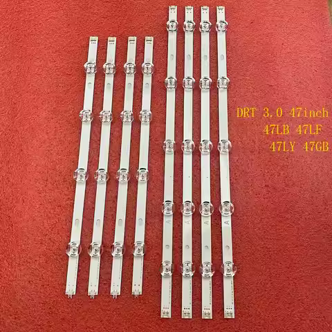 8 PCS/set LED Backlight Strip for TV DRT 3.0 47 inch A B 6916L-1715A 1716A 47LB653V 47LB652V 47LB650