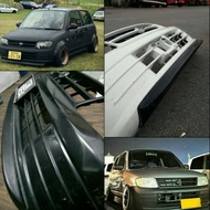 FRP front lips custom daihatsu Mira L700 cuore injection lip takeoff depan L7 injek