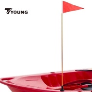 [In Stock] Kayak Aluminum Alloy Flagpole Warning Flag for Dinghy Boat Kayak
