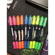 TL - Halo 2-Headed Highlighter Pen for Marking Lines in Beautiful Colors (Box of 10)