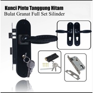 Large 25cm door handle set with lock home door handle set with large lock bedroom lock handle set/ o