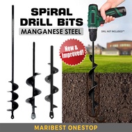 Gardening Auger Drill Bit Earth Auger Drill Spiral Drill Bit Home Garden Hole Digger Gerudi Korek Ta