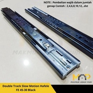 ASLI REL LACI - REL DOUBLE TRACK SLOW MOTION HAFELE FE 45-30 CM BLACK