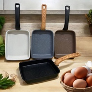 Egg Roll Pan Square Non-stick Coating Plastic Handle (No Silicone Spatula) Non Stick Pan