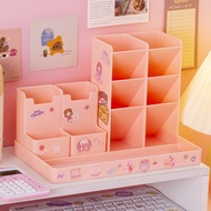 Ống đựng bút nhiều ngăn tặng kèm sticker hộp đựng bút để bàn cute đa năng giá rẻ đồ dùng học tập dễ 