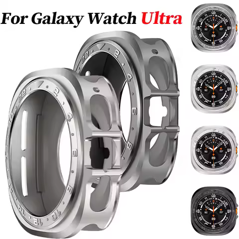 For Samsung Galaxy Watch Ultra 2025 47mm Case Metal Case Accessories Hard Frame Metal Case for Samsu