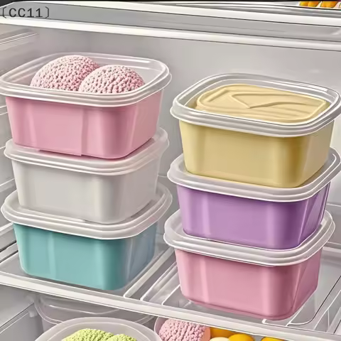 〔CC11〕350/650ML Ice Cream Storage Tub Reusable Ice Cream Box Container Mold With Lid Kitchen Refrige
