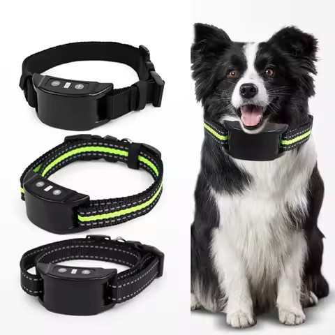 Automatic Dog Stop Barker Electric Pet Dog Collar Ultrasonic Pet Dog Barking Stoper Shock Collar Dog