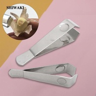[Shiwaki] 2x 2Pcs Garlic Tweezers, Flat Tweezers Pliers Manual,Food Tweezers Precision Tongs