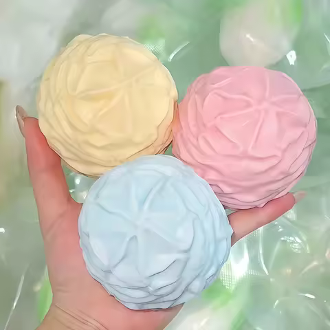Soft Whipping Cream Stress Ball Squishy Toys Moldable Non-Bounce Squeeze Ball ASMR Sensory Anti Stre