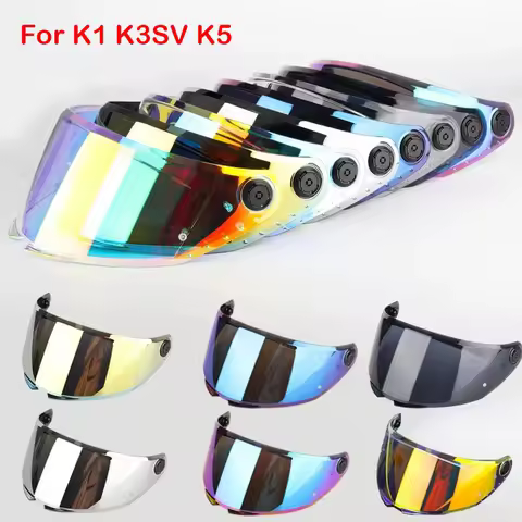 Helmet Visor for AGV K1 K3SV K5 Motorcycle Helmet Glasses Motorbike Helmets Discoloration Lens Night