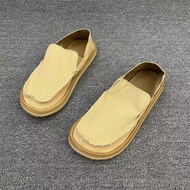 Export USD 59 Leak-Picking Mens Shoes Wide Last Breathable Soft Bottom Flat-Heeled Slip-on Canvas Sh