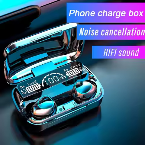 TWS M10 Wireless Bluetooth Headphones LED Display With Charging Box 9D Stereo In-Ear Sports Earphone