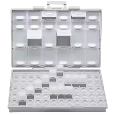 AideTek resistor capacitor Organizer Craft Beads Storage box kit enclosure SMD SMT parts organizer s