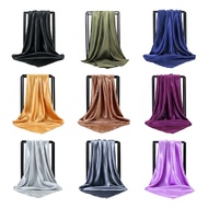 Ready Stock~Tudung Bawal Satin Matte Plain Colour Tudung Bawal Satin Corak Printed  (Local Seller)