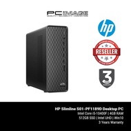 HP Slimline S01-PF1189D Desktop PC (i5-10400F, 4GB, 512GB, Intel, Win10)