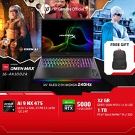 HyperX OMEN MAX 16 | AMD Ryzen AI 9 HX 475 | RTX 5080 | 32GB/1TB | 16" 2.5K OLED 240Hz |  RGB | Win 