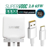 OPPO 65W Super Flash Fast Charger USB Cable Type C SuperVOOC Charger Set