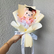 Handmade Crochet Pig Bouquet Graduation Bouquet Bunga