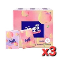 (3袋共36包)(桃味) Tempo 四層迷你便攜紙巾 (新舊包装隨機發送)