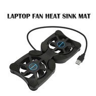 Jojotime New Dual USB Cooling Fan Pad Foldable Fans Cooler Stand for Laptop PC Notebook