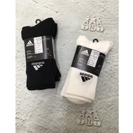 < TNT > ADIDAS CUSH CRW 3PP Three Pairs ㄧ Pack Thick-Soled Towel Bottom Half Socks Calf HT3446/IC131
