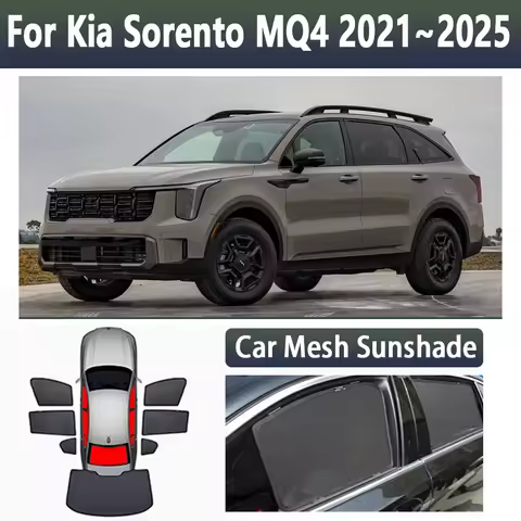 Sunshades For Kia Sorento MQ4 MK4 2021~2025 2022 2023 2024 Car Mesh Sunshade Window Magnetic Visor C