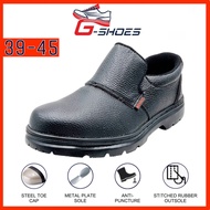 [G-SHOES] Ready Stock Matarazo Men Women GMZG205 Low Cut Slip On PU Leather Steel Toe Safety Shoes K