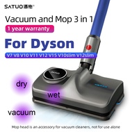 Vacuum mop cordless 2 in 1 cleaner head vacuum cleaner head with mop (Vacuuming automatic spraying electric mopping)vacuum cleaner wet and dry electric mop for Dyson V7V8V10V11V15V10Slim and V12 Slim