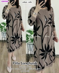 pita long tunic blouse midi tunik jumbo rajut knit import ld 130 cm fit xxl