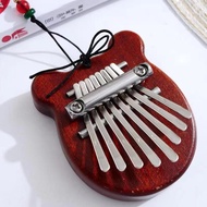 Wooden Thumb Piano 8 Keys Mini Kalimba Exquisite Thumb Piano Gift 8 Keys Musical Instrument for Begi