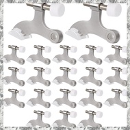 (DKCZ) 20pack Hinge Pin Door Stops Satin Brushed Door Stopper Adjustable Heavy Duty Hinge Door Stopp