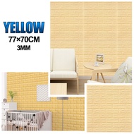 Big Size 3D foam bricks wallpaper 70x77cm self adhesive waterproof adhesive wall decor design