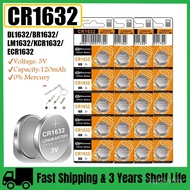 🔥5-60PCS CR1632 3V Lithium Buon Baery CR 1632 DL1632 BR1632 LM1632 ECR1632 Coin Cells Baeries For To