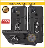 Casing Oppo A15 | Oppo A15s Ring Armor Robot Case Kickstand Hybrid/Hit Ring Case Holder
