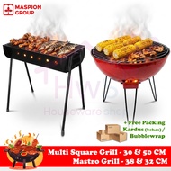 Maspion Mastro Grill Multipurpose Grilling Tool 38 32 CM Non Stick/ Multi Grill 50 30 CM BBQ Fish Sa