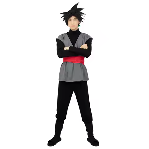 WENAM-Costume Cosplay Zamasu Kai Noir Trempé, Tenues de Carnaval d'Halloween