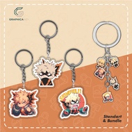 GANTUNGAN My Anime Keychain Academia Deku Bakugo et al Anime AcrylicKeychain