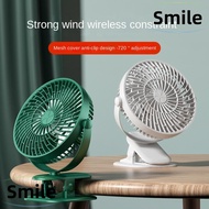 SMILE Table Fan Creative USB Student Dormitory Mini Home Office Air Cooling Fan