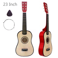23 Inch Basswood Acoustic Guitar 6 String Instrument with Guitar Pick and String