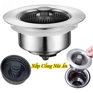 Sink Waste Filter, Drain Stopper, 3 In 1 Filter Basket Tray to Prevent Odors - EN888 SHOP