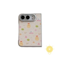 Casing For iPhone Duo TPU Plating Phone Case Cover Aesthetic Korean Cute